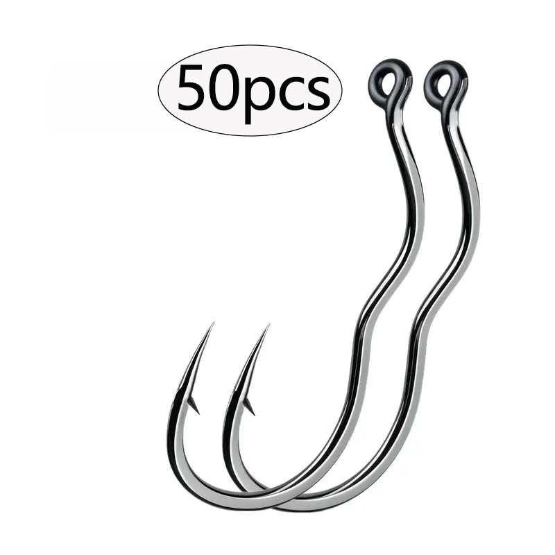 Fishing Hook Assortment - 50 Pcs Durable Automatic Flip High