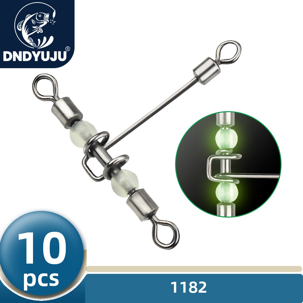 DNDYUJU 10pcs 3way Luminous T- - Fishing Hook Assortment review and price