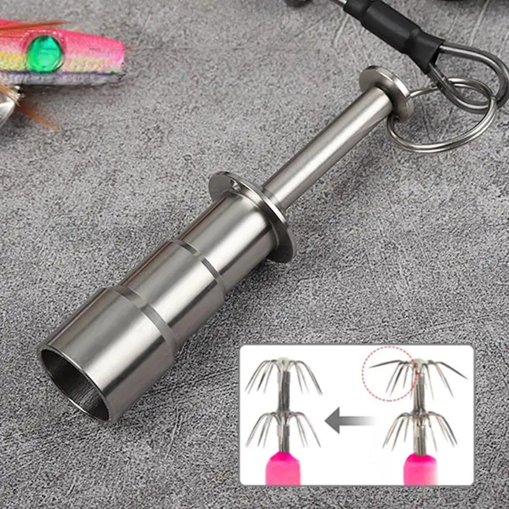 1 Pack Stainless Steel Squid J - Fishing Hook Jig review and price