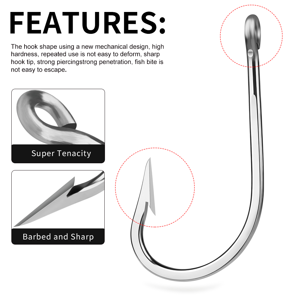 PROBEROS 5pcs Stainless Steel  - Fishing Hook Circle review and price