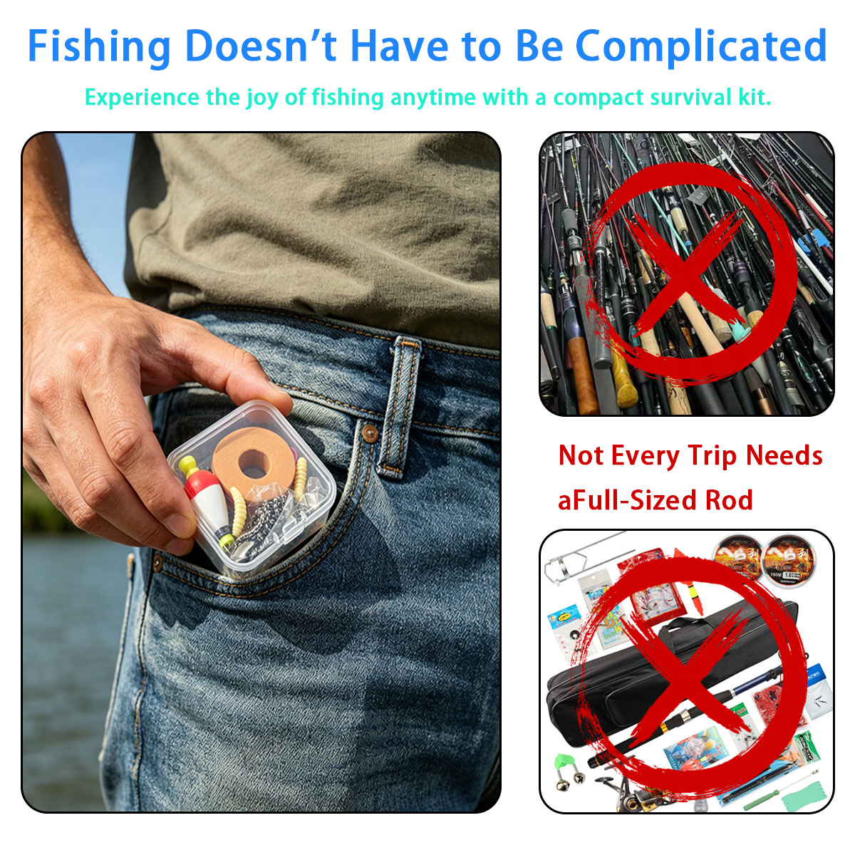 Portable Emergency Fishing Gea - Fishing Hook Box review and price