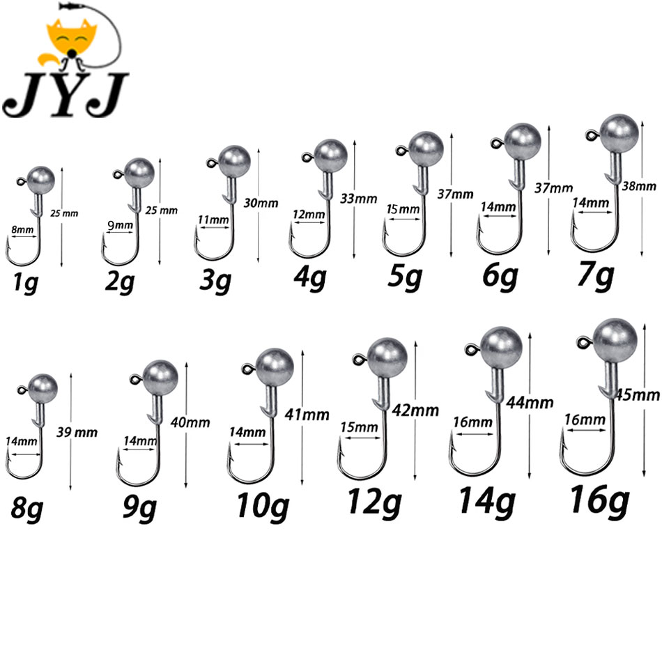 WODJYJ 1g 2g 3g 4g 5g 7g 8g 10 - Fishing Hook Assortment review and price
