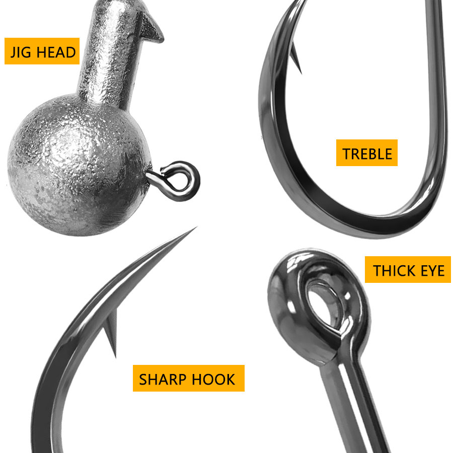WODJYJ 1g 2g 3g 4g 5g 7g 8g 10 - Fishing Hook Assortment review and price