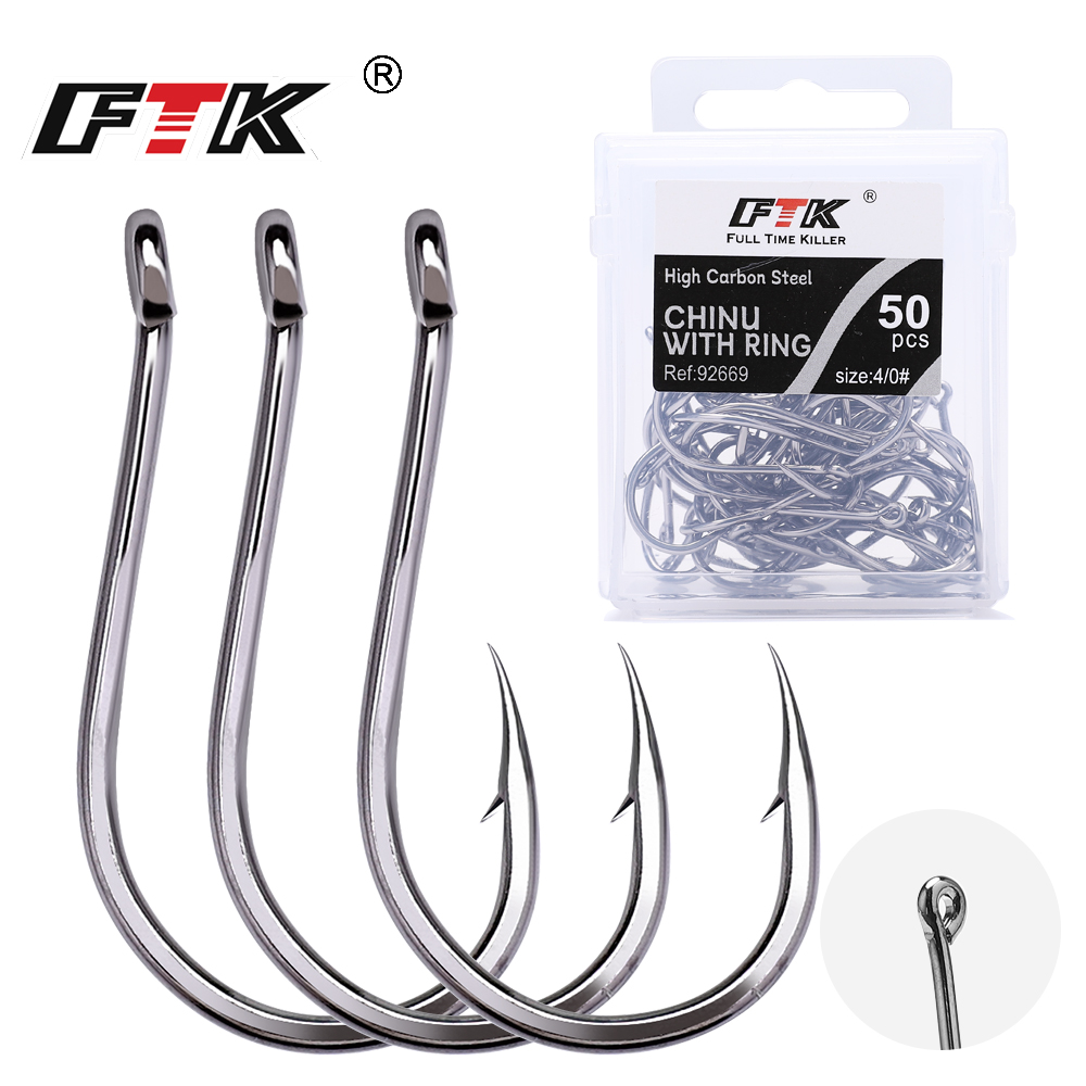 FTK 50-100Pcs/Box Fishing Hook - Fishing Hook Circle review and price